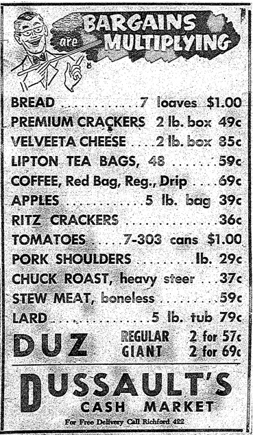 Bargains at Dussault\'s