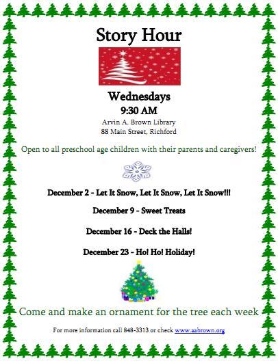 December Story Hours